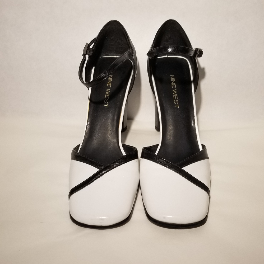 Black & White Nine West Heels